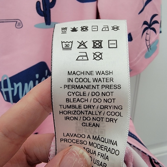 Puma Arnold Palmer Golf Polo Pink Blue Retro Arnies Beach Tropical Size M - Picture 8 of 12